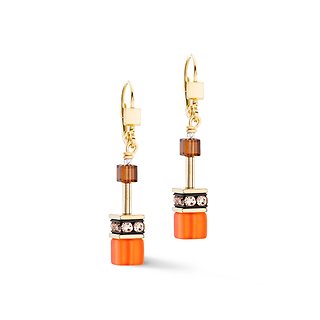 GeoCUBE® Iconic earrings Sunset gold