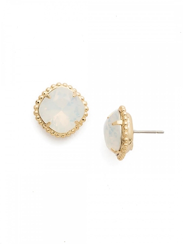 Cushion-Cut Solitaire Stud Earrings