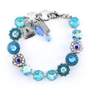 Lovable Mixed Element Bracelet in \"Tranquil\" - Rhodium