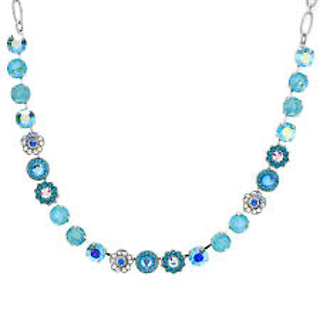 Lovable Mixed Element Necklace in \"Tranquil\" - Rhodium