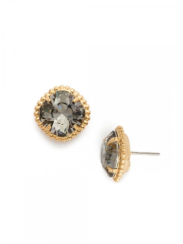 Cushion-Cut Solitaire Stud Earrings