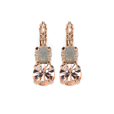 Must-Have Everyday Leverback Earrings in \"Peace\" - Rose Gold