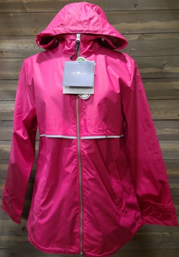 Dark Pink Rain Jacket Small