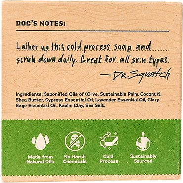 Dr Squatch Alpine Sage Bar Soap