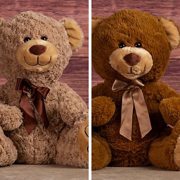 18\" Large Sitting Classic Bow Bear