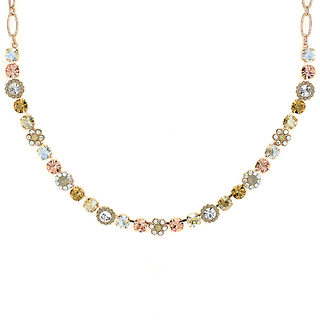 Must-Have Flower Necklace in \"Peace\" - Rose Gold