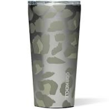 SNOW LEOPARD TUMBLER 16 OZ