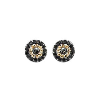 Must-Have PavÃ© Post Earrings in \"Black Orchid\" - Rhodium
