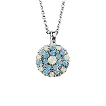 Guardian Angel Pendant \"Opalescent\" - Rhodium