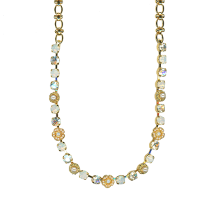 Petite Flower Cluster Necklace in \"Bermuda\"- Yellow Gold