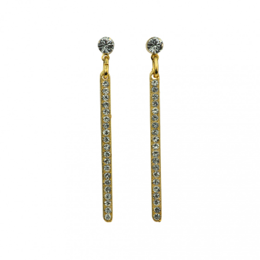 Petite Bar Post Earrings in On A Clear Day - Yellow Gold