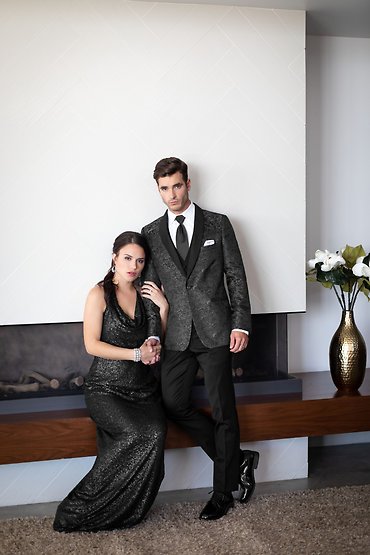 192 GRANITE ARIES PAISLEY TUXEDO SLIM FIT